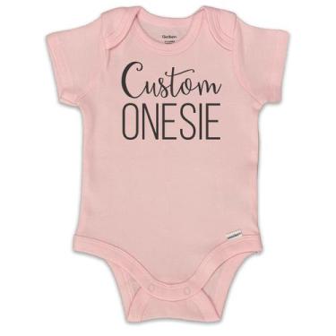 Imagem de Body Personalizado Kate & Meri para Bebê 6-9M Rosa