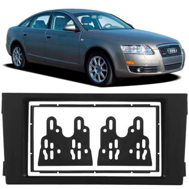 Imagem de Moldura de Painel 2 Din 7" Polegadas Audi A6 2002 2003 2004 2005 2006