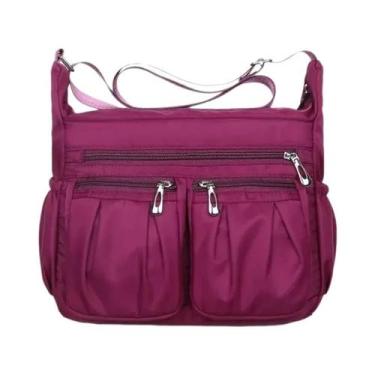 Imagem de Bolsa Transversal Feminina De Grande Capacidade Em Nylon Impermeável, 