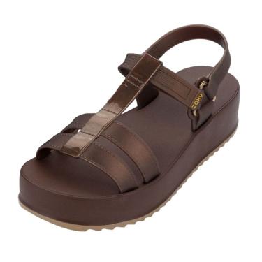 Imagem de Sandalia Feminina Calce Facil Plataforma Moderna New Up Zaxy