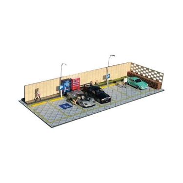 Imagem de Conjunto De Diorama De Garagem De Carros Com Iluminação LED 1:64 G-FAN