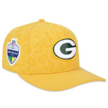 Imagem de Boné New Era 9Fifty Stretch Snap Onça Pintada Bay Packers NFL 2024 São Paulo Game Mascu...