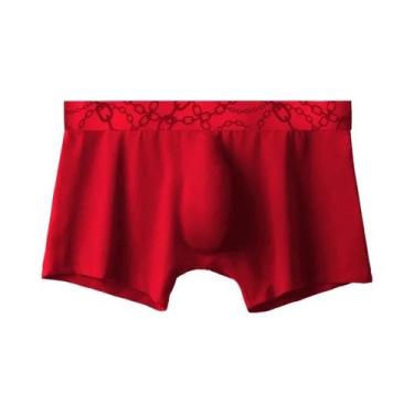 Imagem de Cuecas Boxer Masculinas De Seda Gelada Sem Costura Finas Transparentes