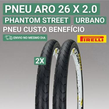 Imagem de Pneu Urbano Para Bicicleta Aro 26 2.00 Pirelli Phantom Street, 2 PNEUS