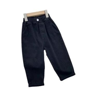 Imagem de Calças Cargo Para Meninos, Cintura Média, Botão, Confortáveis E Respir