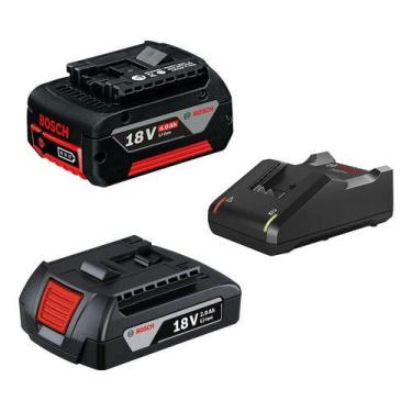 Imagem de Carregador GAL 18V-40 + 2 Baterias GBA 18V 2AH E 4AH - Bosch