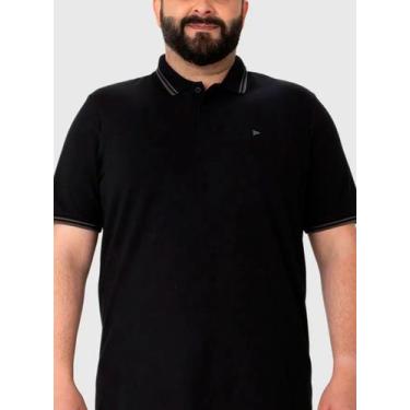 Imagem de Camisa Polo Malwee 1000087860 Masculina Plus Size Piquet Stretch T. G1