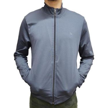 Imagem de Jaqueta Masculina Essencial Helanca Macia Com Zíper Ogochi, P, Cinza, 