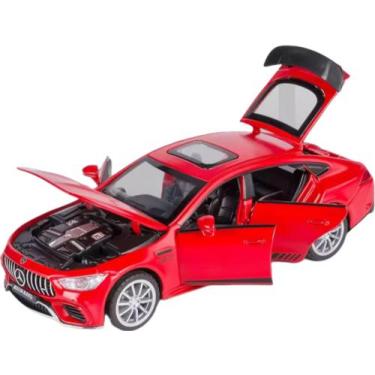 Imagem de Carrinho miniatura mercedes gt63, abre as portas, liga motor e acende 