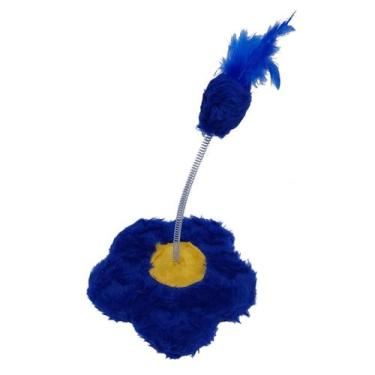 Imagem de Brinquedo São Pet Flor para Gato, Azul