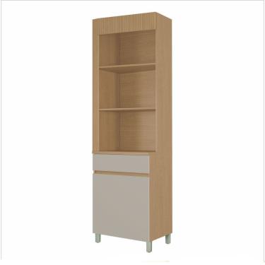Imagem de Paneleiro Torre Angular 1 Porta 1 Gaveta Realeza Premium 65cm MDF Nesher