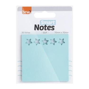 Imagem de BLOCO SMART NOTES CUT BRW - Bloco Adesivo com 4 Estampas, Azul