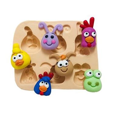 Imagem de Molde De Silicone Turma Da Galinha Pintadinha RB236