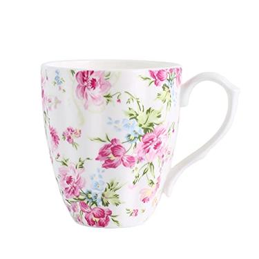 Imagem de Canecas de café fofas para mulheres canecas fofas osso china flora caneca de café xícaras de chá para mulheres mães (flora)