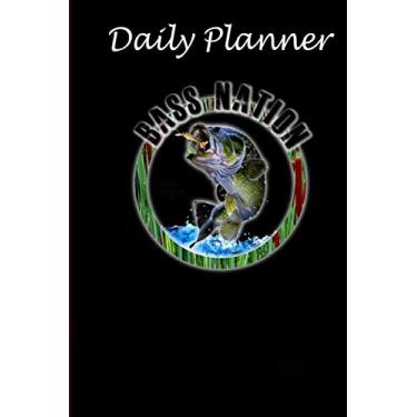 Imagem de Daily Planner - Bass Nation Bass Fishing: Daily planner 2021, US map, US holiday, 6x9 inch, 136 pages