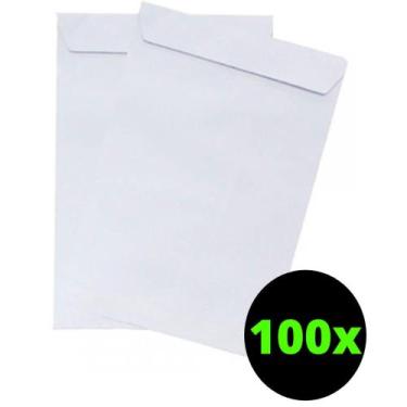 Imagem de 100 Un Envelopes Saco Branco Off-Set A4 26 X 36mm 90G - Foroni