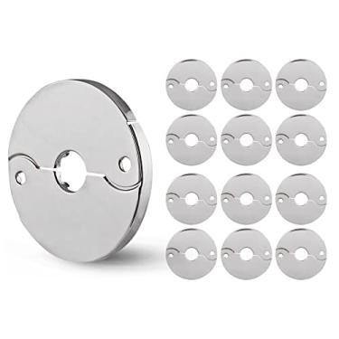 Imagem de Supply Giant F-24334-12 1/2 pol. IPS Flange dividida de piso e teto para tubos de aço, cromado (pacote com 12)