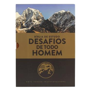 Imagem de Biblia Desafios De Todo Homem Marrom Luxo - NVT 