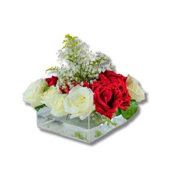 Imagem de Vaso De Flores Em Acrílico3mm - vaso de flor vaso de floreira 16 x 16 Elegância Moderna Centro Mesa