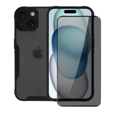 Imagem de Kit Capa Case Capinha Dual Shock Sense e Pelicula Defender Pro Privacidade para iPhone 15 - Gshield