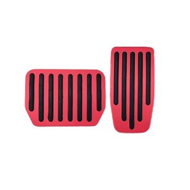 Imagem de SEMOLTO para Tesla Model Y Model 3 Capas de pedal de alumínio acessórios, extensores de pedal de freio acelerador antiderrapante, kit de pastilhas de pedal de desempenho para modelo 3/Y 2017-2023
