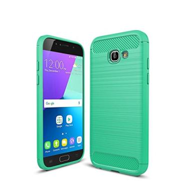 Imagem de Capa para Samsung Galaxy A3 2017/A320, capa de material de fibra de carbono, macia, antiderrapante, antiimpressões digitais, capa totalmente protetora para Samsung Galaxy A3 2017/A320