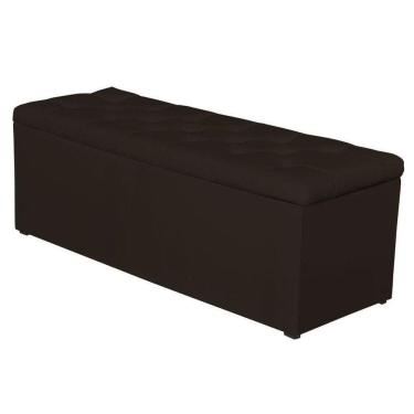 Imagem de Calçadeira Baú 160cm Paris Corino Marrom