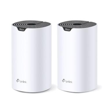 Imagem de Kit Roteador Mesh AC1900 TP-Link Deco S7(2-pack), Dual Band 2.4/5 GHz, Conecte até 100+ Dispositivos, Cobertura de até 360M², 3 Portas Gigabit Ethernet, Funciona com Amazon Alexa, Controle dos Pais