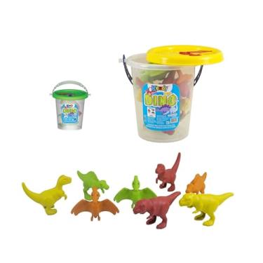 Imagem de Kit De Brinquedo Balde Dinossauros Dino Divertido Colorido