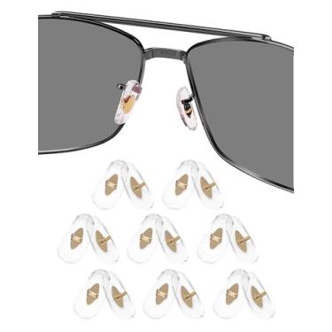 Imagem de 8 pares de almofadas de nariz de substituição para óculos de sol Ray-Ban Aviator RB3025 RB3026 RB3044 RB3261 RB3483 Clubmaster RB3016 - Transparente