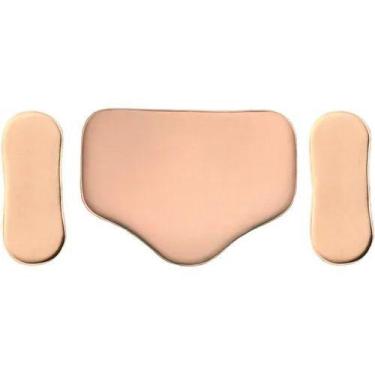 Imagem de Kit Placa Abdominal E Lateral Rígida Tala Pós Cirúrgica Marrom - NEW F