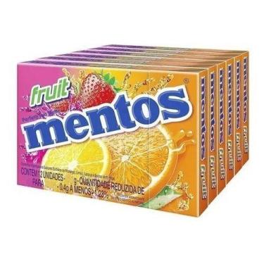 Imagem de Kit C/2 Bala Mentos Box Ice Fruit 24,1g - Caixa Com 12x24,1g