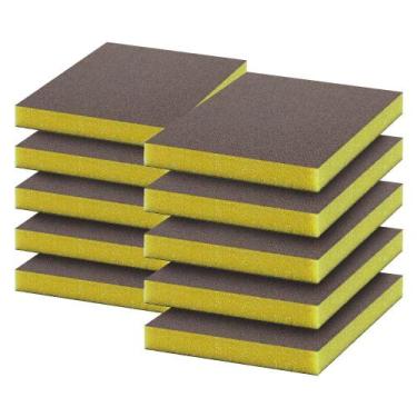 Imagem de Kit 10 Esponjas 98 X 120mm Ultrafino 250 para Polimento Amarela - Bosc