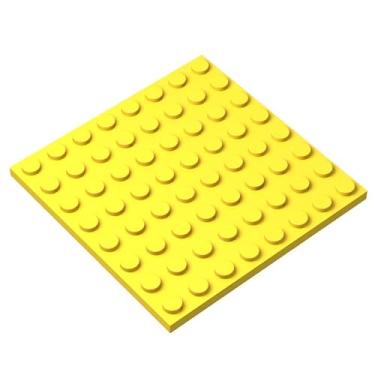 Imagem de Classic Yellow Plates Bulk, Yellow Plate 8x8, Building Plates Flat 10 Piece, Compatible with Lego Parts and Pieces: 8x8 Yellow Plates(Color: Yellow)