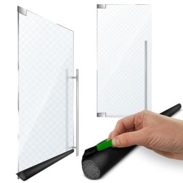 Imagem de Veda Porta de Vidro Blindex e Portão Adesivo Fresta Marrom – Proteção Contra Insetos, Pó e Água – 80cm