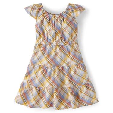 Imagem de Gymboree Vestido feminino primavera combinando para adultos, crianças, bebê, xadrez branco, 2T EUA, Xadrez branco, 2 Anos