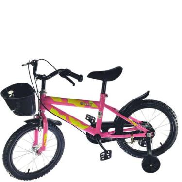 Imagem de BICICLETA INFANTIL ARO 16 COM CESTINHA ELITE Cor Rosa, Aro 16
