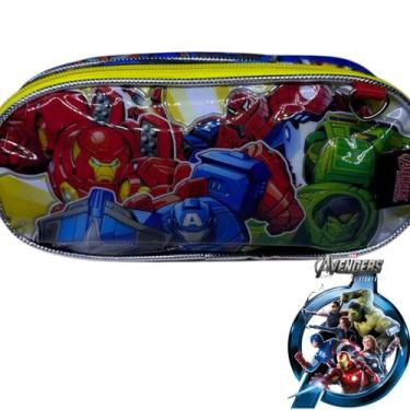 Imagem de ESTOJO ESCOLAR 2 COMPARTIMENTO REFORÇADO Modelo:Vingadores - Elite