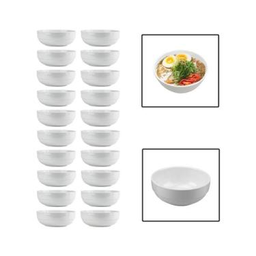Imagem de Kit 20 Tigelas Bowl 1150ml Melamina Cumbuca Sopa Salada - UnyHome