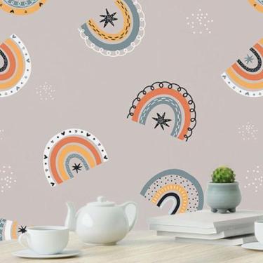 Imagem de Papel de Parede Adesivo Arco Íris Neutro N019100 0,58x3M - Adesivo BR