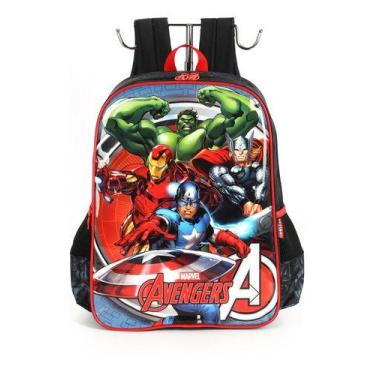 Imagem de Mochila Vingadores Hulk Thor Capitão América Homem De Ferro - Luxcel, 