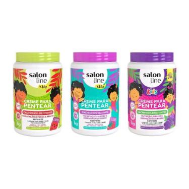 Imagem de Kit Cheirinho de Frutas com 3 Cremes para Pentear Kids - Creme para Pe