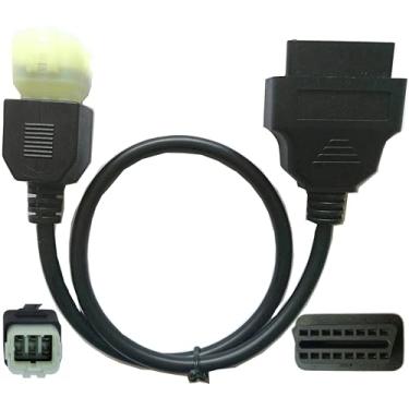 Imagem de OTKEFDI Cabo OBD de 6 pinos para adaptador de motocicleta