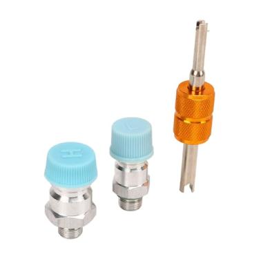 Imagem de KIMISS 3 Pcs Kit de Núcleo de Válvula de Ar Condicionado Kit de Vedação do AC para 508 Assento de Compressor AC de Carro