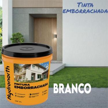Imagem de Tinta Pintura Emborrachada Hydronorth 18l Parede Telha Muro, Branco