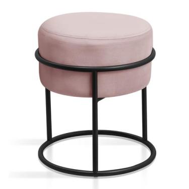 Imagem de Banqueta Para Penteadeira Argola De Ferro Design Moderno Decoração Par