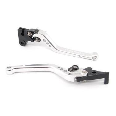 Imagem de Manete Esportivo Longo Stark Race Yamaha Fazer 250 Fazer250, Prata