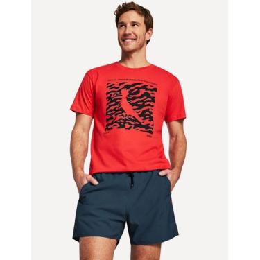 Imagem de Short Reserva D'Água Beachwear Liso Tag Lateral Azul Marinho, M/M