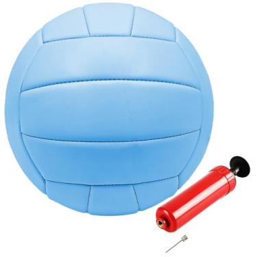 Imagem de ABAJI Voleibol tamanho oficial PVC mais espesso cor pura com bomba à prova d'água design anti-explosão prática de treinamento interno ao ar livre praia piscina jogar