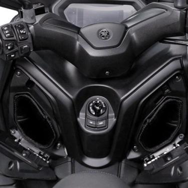 Imagem de Forração Porta Objetos Xmax 2025 Acessório Forro Guidão - Jaspe Ateliê